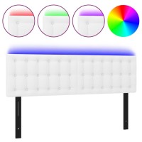 vidaXL LED Headboard White 56.7