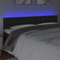 vidaXL LED Headboard Black 78.7