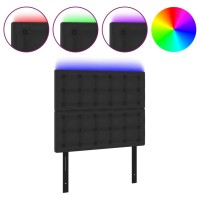 vidaXL LED Headboard Black 39.4