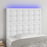 vidaXL LED Headboard White 39.4