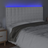 vidaXL LED Headboard White 70.9