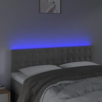 vidaXL LED Headboard Light Gray 56.7