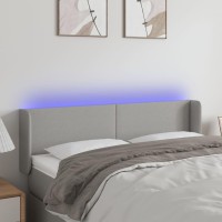 vidaXL LED Headboard Light Gray 57.9