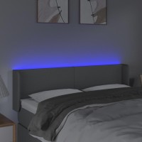 vidaXL LED Headboard Light Gray 57.9