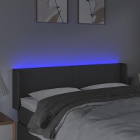 vidaXL LED Headboard Dark Gray 57.9