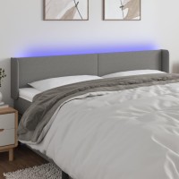 vidaXL LED Headboard Dark Gray 79.9