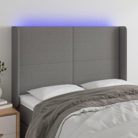 vidaXL LED Headboard Dark Gray 57.9