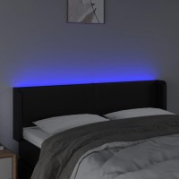 vidaXL LED Headboard Black 57.9