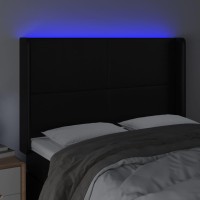 vidaXL LED Headboard Black 57.9