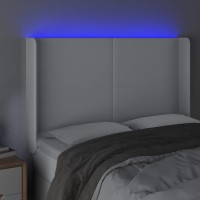 vidaXL LED Headboard White 57.9