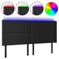 vidaXL LED Headboard Black 72