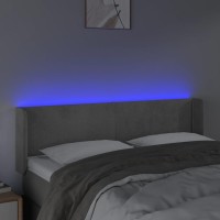 vidaXL LED Headboard Light Gray 57.9