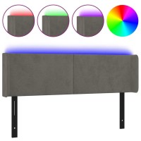 vidaXL LED Headboard Dark Gray 57.9