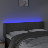 vidaXL LED Headboard Dark Gray 57.9