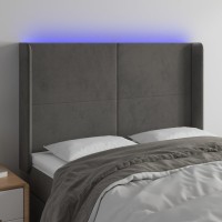 vidaXL LED Headboard Dark Gray 57.9