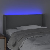 vidaXL LED Headboard Light Gray 40.6