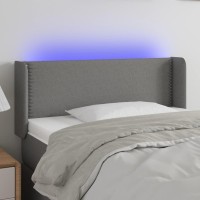 vidaXL LED Headboard Dark Gray 40.6