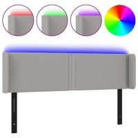 vidaXL LED Headboard Light Gray 57.9