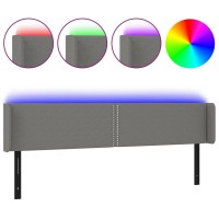 vidaXL LED Headboard Dark Gray 79.9