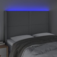 vidaXL LED Headboard Light Gray 57.9