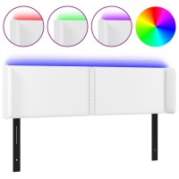 vidaXL LED Headboard White 57.9