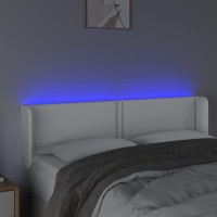 vidaXL LED Headboard White 57.9