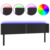 vidaXL LED Headboard Black 72