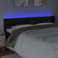 vidaXL LED Headboard Black 72