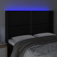 vidaXL LED Headboard Black 57.9