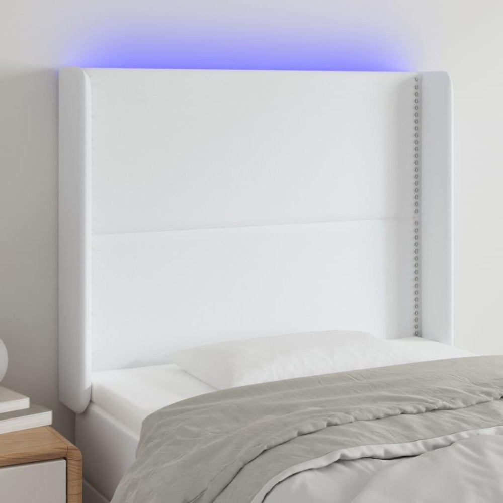 vidaXL LED Headboard White 57.9