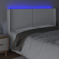 vidaXL LED Headboard White 64.2