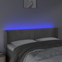 vidaXL LED Headboard Light Gray 57.9