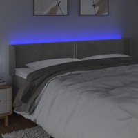 vidaXL LED Headboard Light Gray 72