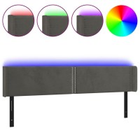 vidaXL LED Headboard Dark Gray 72