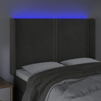 vidaXL LED Headboard Dark Gray 57.9