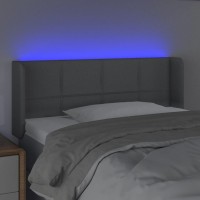 vidaXL LED Headboard Light Gray 40.6