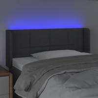 vidaXL LED Headboard Dark Gray 40.6