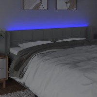 vidaXL LED Headboard Dark Gray 64.2