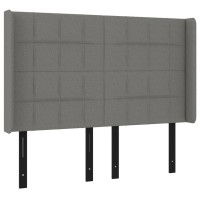 vidaXL LED Headboard Dark Gray 57.9