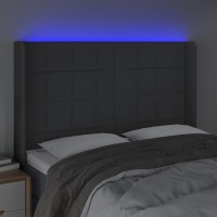 vidaXL LED Headboard Light Gray 72