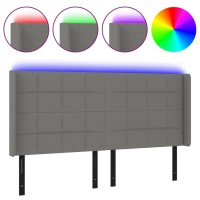 vidaXL LED Headboard Dark Gray 79.9