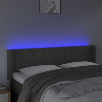 vidaXL LED Headboard Dark Gray 57.9