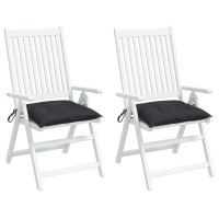 vidaXL Chair Cushions 2 pcs Black 15.7