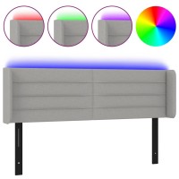 vidaXL LED Headboard Light Gray 57.9