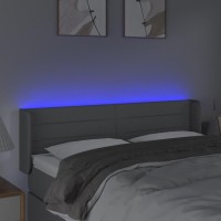 vidaXL LED Headboard Light Gray 57.9