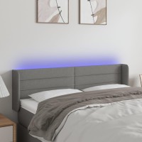 vidaXL LED Headboard Dark Gray 57.9