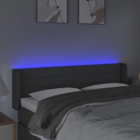 vidaXL LED Headboard Dark Gray 57.9