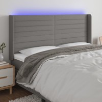 vidaXL LED Headboard Dark Gray 72