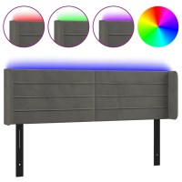 vidaXL LED Headboard Dark Gray 57.9