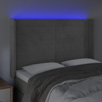 vidaXL LED Headboard Light Gray 57.9